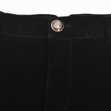 מכנסי קטיפה ארוכים - שחור