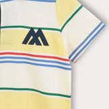 חולצת פסים עם צווארון - צהוב