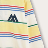 חולצת פסים עם צווארון - צהוב