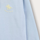 Polo shirt with collar - light blue