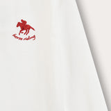 Polo shirt with collar - white