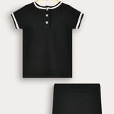 Top + Pants Set - Black