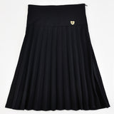 Fleece skirt with heart - Navy