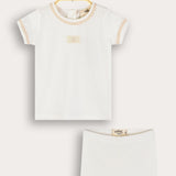 Top + Pants Set - Beige