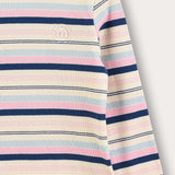 Printed shirt with V-neck - pink