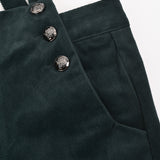 מכנסי קטיפה עם שלייקס - ירוק