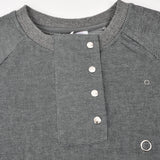 חולצה עם צווארון תיקתקים - אפור