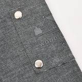 חולצה עם צווארון תיקתקים - אפור