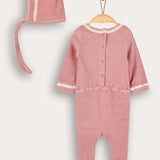 סט בייביגרו וכובע תואם - אדום