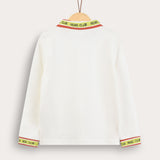 חולצת פולו ספורטיבית - שמנת