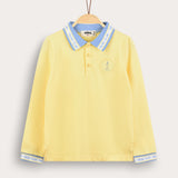 Sporty polo shirt - yellow