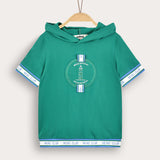 Short sleeve shirt + logo - green