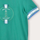 Short sleeve shirt + logo - green