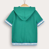 Short sleeve shirt + logo - green