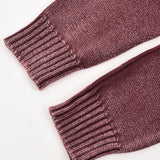 חליפת סריג עם סמל - בורדו