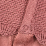 בייביגרו קטיפה בשילוב סריג - ורוד