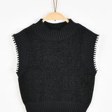 אפודת סריג - שחור