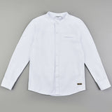 Chinese collar shirt - white