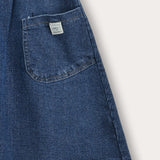 Denim skirt with pockets - Navy