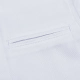Chinese collar shirt - white texture