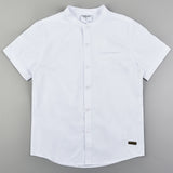 Chinese collar shirt - white