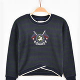 חולצה בסיומת אלכסונית - נייבי