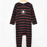 בייביגרו פסים עם סמל - בורדו