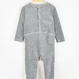 בייביגרו קטיפה רקמת ברווז - אפור