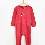 בייביגרו קטיפה עם רקמה - אדום