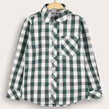 חולצת חיידר מכופתרת - ירוק