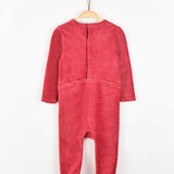 בייביגרו קטיפה עם רקמה - אדום