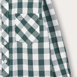 חולצת חיידר מכופתרת - ירוק