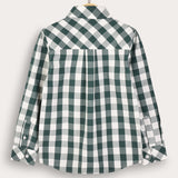 חולצת חיידר מכופתרת - ירוק