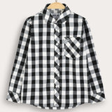 חולצת חיידר מכופתרת - שחור