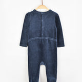 בייביגרו קטיפה רקמת דובים - נייבי