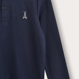 Polo shirt with buttons - Navy