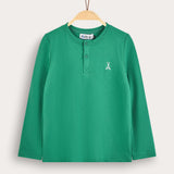 חולצת פולו עם כפתורים - ירוק