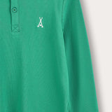 חולצת פולו עם כפתורים - ירוק