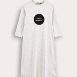Nightgown with patch - gray