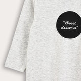 Nightgown with patch - gray