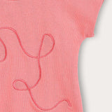 Baby shirt with embroidery - pink