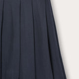 חצאית קפלים מדוגמת - נייבי