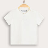 Basic Baby Rib Shirt - Cream