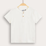 Rivet shirt with buttons - cream