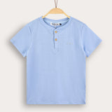 Rivet shirt with buttons - light blue