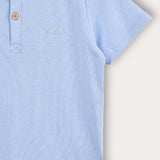 Rivet shirt with buttons - light blue