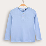 Rivet shirt with buttons - light blue