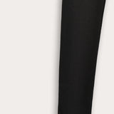 Girls' long tights - black