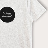 Pajama set with patch - gray