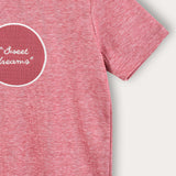 Pajama set with patch - red